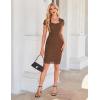 imageGRACE KARIN Cocktail Dress for Women Cap Sleeve Lace Dress for Wedding Guest Business Casual DressesBrown