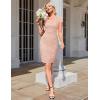 imageGRACE KARIN Cocktail Dress for Women Cap Sleeve Lace Dress for Wedding Guest Business Casual DressesCoral Pink