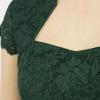 imageGRACE KARIN Cocktail Dress for Women Cap Sleeve Lace Dress for Wedding Guest Business Casual DressesDark Green