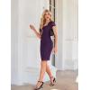 imageGRACE KARIN Cocktail Dress for Women Cap Sleeve Lace Dress for Wedding Guest Business Casual DressesDark Purple