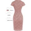 imageGRACE KARIN Cocktail Dress for Women Cap Sleeve Lace Dress for Wedding Guest Business Casual DressesLight Pink