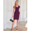 imageGRACE KARIN Cocktail Dress for Women Cap Sleeve Lace Dress for Wedding Guest Business Casual DressesPurple