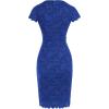 imageGRACE KARIN Cocktail Dress for Women Cap Sleeve Lace Dress for Wedding Guest Business Casual DressesRoyal Blue
