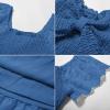 imageGRACE KARIN Girls Bow Back Dress Summer Beach Party Casual Sundress Ruffle Backless Dress for Teens Girls Size 614Dark Blue