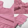 imageGRACE KARIN Girls Bow Back Dress Summer Beach Party Casual Sundress Ruffle Backless Dress for Teens Girls Size 614Pink