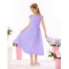 imageGRACE KARIN Girls Dress Formal Party Wedding Guest Pageant Dress for Teen Girls Ruffle Backless Maxi Sundress Size 614Light Purple