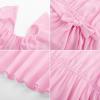 imageGRACE KARIN Girls Dress Formal Party Wedding Guest Pageant Dress for Teen Girls Ruffle Backless Maxi Sundress Size 614Pink