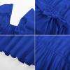 imageGRACE KARIN Girls Dress Formal Party Wedding Guest Pageant Dress for Teen Girls Ruffle Backless Maxi Sundress Size 614Royal Blue