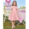 imageGRACE KARIN Girls Elegant Dress Off Shoulder ALine Casual Party Dresses for 614 YearsPink