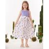 imageGRACE KARIN Girls Summer Dress for Teen Girls Floral Sleeveless Casual Sundress Midi Flowy Dress with Pocket Size 512Purple