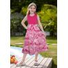 imageGRACE KARIN Girls Summer Dress for Teen Girls Floral Sleeveless Casual Sundress Midi Flowy Dress with Pocket Size 512Rose Red