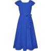 imageGRACE KARIN Girls Dress Formal Party Wedding Guest Pageant Dress for Teen Girls Ruffle Backless Maxi Sundress Size 614Royal Blue