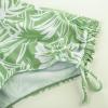 imageGRACE KARIN Girls Bathing Suit Adjustable Taniki Swimsuit Tie Front 4 Piece Bikini Set with Kimono Cover Up 614Greenwhite