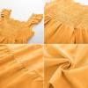 imageGRACE KARIN Girls Dress Summer Tie Back Party Dress Ruffle Sleeve Smoke Tiered Special Occasions Maxi Tween Dresses Size 514Apricot