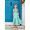 imageGRACE KARIN Girls Dress Summer Tie Back Party Dress Ruffle Sleeve Smoke Tiered Special Occasions Maxi Tween Dresses Size 514Green Blue