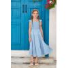 imageGRACE KARIN Girls Dress Summer Tie Back Party Dress Ruffle Sleeve Smoke Tiered Special Occasions Maxi Tween Dresses Size 514Light Blue