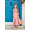 imageGRACE KARIN Girls Dress Summer Tie Back Party Dress Ruffle Sleeve Smoke Tiered Special Occasions Maxi Tween Dresses Size 514Light Pink
