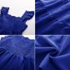 imageGRACE KARIN Girls Dress Summer Tie Back Party Dress Ruffle Sleeve Smoke Tiered Special Occasions Maxi Tween Dresses Size 514Navy Blue