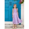 imageGRACE KARIN Girls Dress Summer Tie Back Party Dress Ruffle Sleeve Smoke Tiered Special Occasions Maxi Tween Dresses Size 514Purple