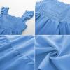 imageGRACE KARIN Girls Dress Summer Tie Back Party Dress Ruffle Sleeve Smoke Tiered Special Occasions Maxi Tween Dresses Size 514Sky Blue