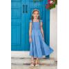 imageGRACE KARIN Girls Dress Summer Tie Back Party Dress Ruffle Sleeve Smoke Tiered Special Occasions Maxi Tween Dresses Size 514Sky Blue
