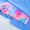 imageGRACE KARIN Girls Swimsuit Girls Long Sleeve Rash Guard 3Pieces Bathing Suit 512YBlue and Pink Tiedye