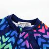 imageGRACE KARIN Girls Swimsuit Girls One Piece Long Sleeve Rash Guard 512 Years with ZipRainbow Hearts
