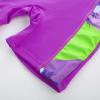 imageGRACE KARIN Girls Swimsuit Long Sleeve UV Protective Bathing Suit One Piece Swimwear for Kids 512 YearsPurple Coconut Tree