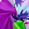 imageGRACE KARIN Girls Swimsuit Long Sleeve UV Protective Bathing Suit One Piece Swimwear for Kids 512 YearsPurple Coconut Tree