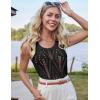 imageGRACE KARIN Womens 2025 Summer Crochet Knit Tank Tops Sleeveless Hollow Out Casual Crew Neck Sweater Vest Cover UpBlack