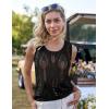 imageGRACE KARIN Womens 2025 Summer Crochet Knit Tank Tops Sleeveless Hollow Out Casual Crew Neck Sweater Vest Cover UpBlack