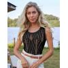 imageGRACE KARIN Womens 2025 Summer Crochet Knit Tank Tops Sleeveless Hollow Out Casual Crew Neck Sweater Vest Cover UpBlack
