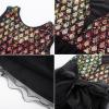 imageGRACE KARIN Flower Girl Dress VBack Sequin Party Tulle Dresses Kids Birthday Formal Wedding Pageant Princess Dress 512Black