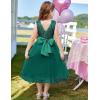 imageGRACE KARIN Flower Girl Dress VBack Sequin Party Tulle Dresses Kids Birthday Formal Wedding Pageant Princess Dress 512Green