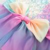 imageGRACE KARIN Flower Girl Dress VBack Sequin Party Tulle Dresses Kids Birthday Formal Wedding Pageant Princess Dress 512Rainbow