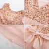 imageGRACE KARIN Flower Girl Dress VBack Sequin Party Tulle Dresses Kids Birthday Formal Wedding Pageant Princess Dress 512Rose Gold