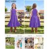 imageGRACE KARIN Girls Dresses Summer Spring Halter Maxi Dress Kids Ruffle Casual Flower Pleated Sun Dress Size 514Blue Purple