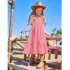 imageGRACE KARIN Girls Dresses Summer Spring Halter Maxi Dress Kids Ruffle Casual Flower Pleated Sun Dress Size 514Leather Pink