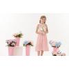 imageGRACE KARIN Girls Dresses Summer Spring Halter Maxi Dress Kids Ruffle Casual Flower Pleated Sun Dress Size 514Light Pink