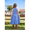 imageGRACE KARIN Girls Dresses Summer Spring Halter Maxi Dress Kids Ruffle Casual Flower Pleated Sun Dress Size 514Peacock Blue
