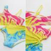imageGRACE KARIN Girls One Piece Swimsuit One Shoulder Sleeveless Swimwear Cut Out Bathing Suit 614YMulticolor Gradient
