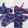 imageGRACE KARIN Girls One Piece Swimsuit One Shoulder Sleeveless Swimwear Cut Out Bathing Suit 614YNavy Blue