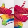 imageGRACE KARIN Girls One Piece Swimsuit One Shoulder Sleeveless Swimwear Cut Out Bathing Suit 614YRainbow Smudge