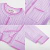 imageGRACE KARIN Girls Purple Cardigan Sweater Long Sleeve School Uniform Crew Neck Cute Cardigan 6Y