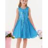 imageGRACE KARIN Gold Dress for Girls Sparkly Sequin Fancy Party Formal Homecoming Birthday SleevelessLight Blue