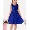 imageGRACE KARIN Gold Dress for Girls Sparkly Sequin Fancy Party Formal Homecoming Birthday SleevelessRoyal Blue