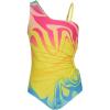 imageGRACE KARIN Girls One Piece Swimsuit One Shoulder Sleeveless Swimwear Cut Out Bathing Suit 614YMulticolor Gradient