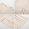 imageGRACE KARIN 2025 Womens Business Casual Outfits Peplum Tops Dressy Summer Short Sleeve V Neck Wrap Work Blouse ShirtsApricot