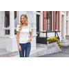 imageGRACE KARIN Womens Lace Going Out Tops Slim Fit Short Sleeve Blouse Summer Dressy T Shirts 2025 Fashion Clothes Trendy OutfitWhite