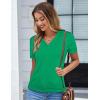imageGRACE KARIN Womens 2025 Basic Summer Short Sleeve Cardigan Sweaters Lightweight VNeck Button Down Cropped Shrug Sweater TopsGreen